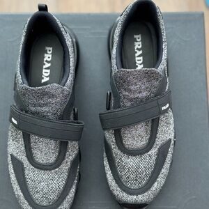 Prada Monochrome Knit Sneakers